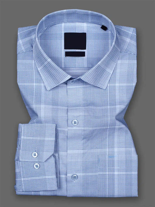 Sky blue man's comfortable shirt
